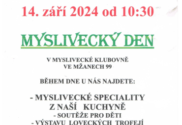 Myslivecký den ve Mžanech