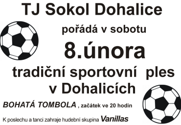 Sportovní ples TJ Sokol Dohalice