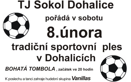 Sportovní ples TJ Sokol Dohalice