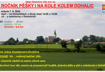 Pěšky i na kole kolem Dohalic