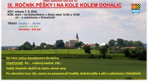 Pěšky i na kole kolem Dohalic